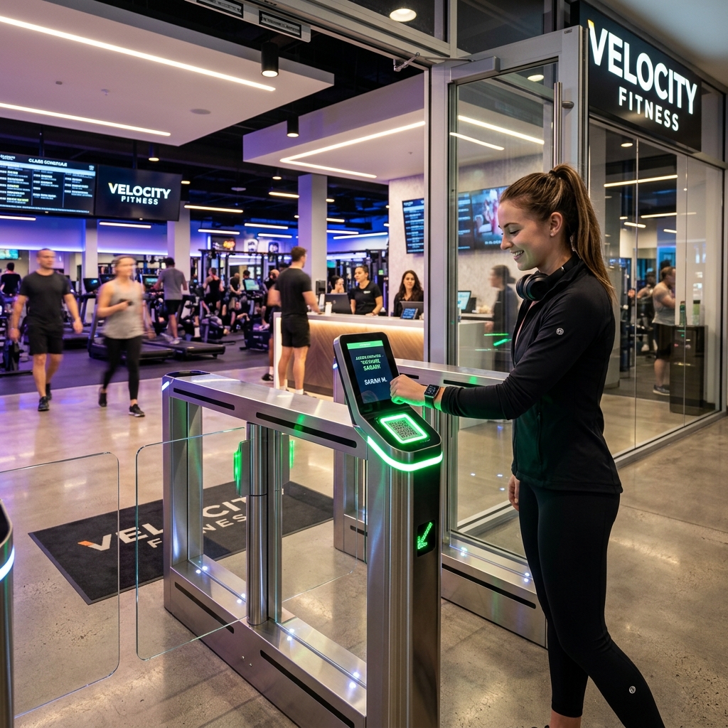 Inner Range dla fitness i rekreacji – automatyczna kontrola dostępu 24/7 1 ir gym turnstile